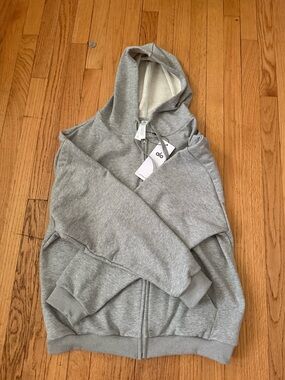 Alo Gray Zip-Up Hoodie